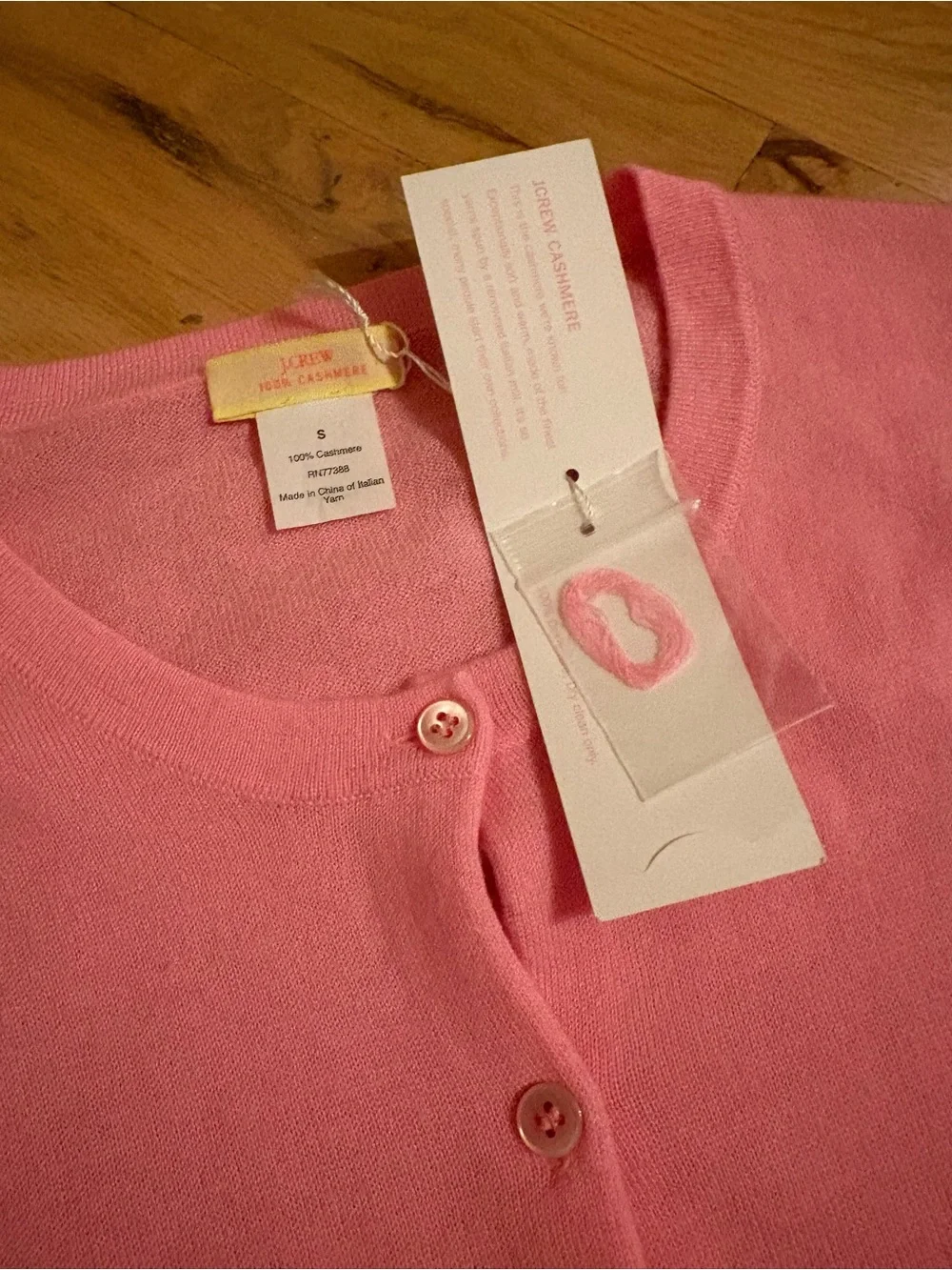 J. Crew Pink Button-Front Cotton-Blend Cardigan